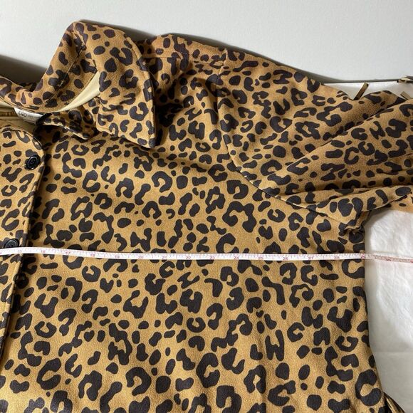 Plus Size Cato leopard jacket womens 22/24W Fringe belt pockets Grunge - Picture 9 of 10